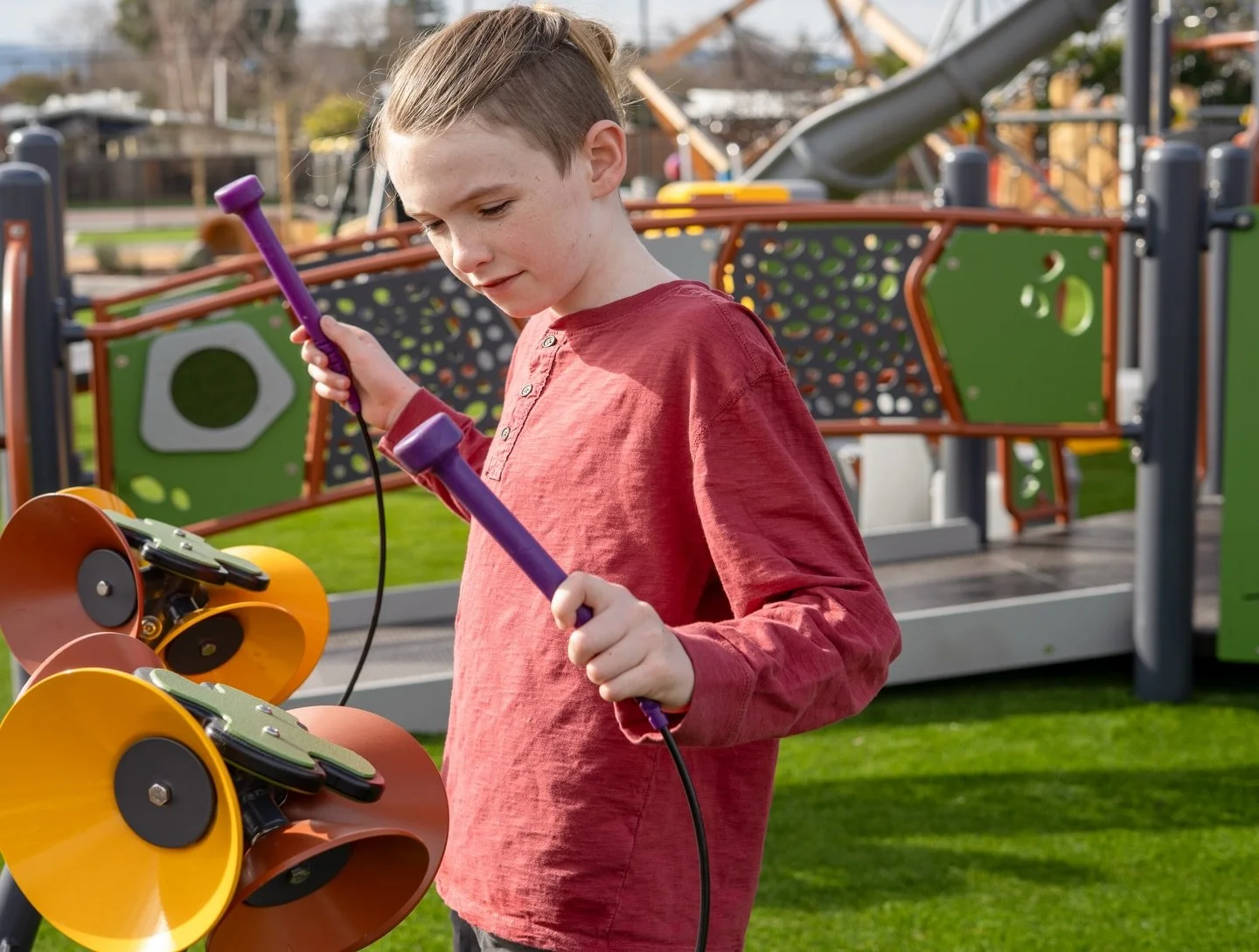 Outdoor music changes the way children play.
On the playground, music encourages creativity, collaboration, and confidence, turning play into shared experiences that support social and emotional growth. When children play music together, they learn t