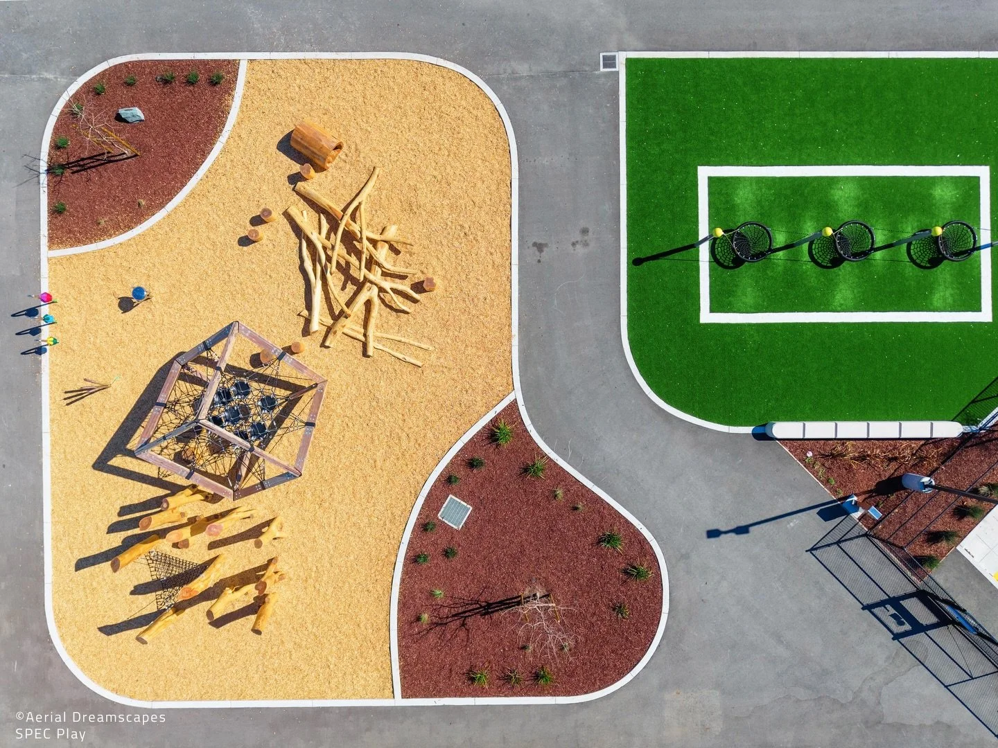 This WholeTrees + Berliner nature play space is designed for movement, exploration, and connection.

🌿 Play features like the Berliner Cube, and WholeTrees log piles, pole climbers, and log steppers invite kids to challenge themselves physically whi