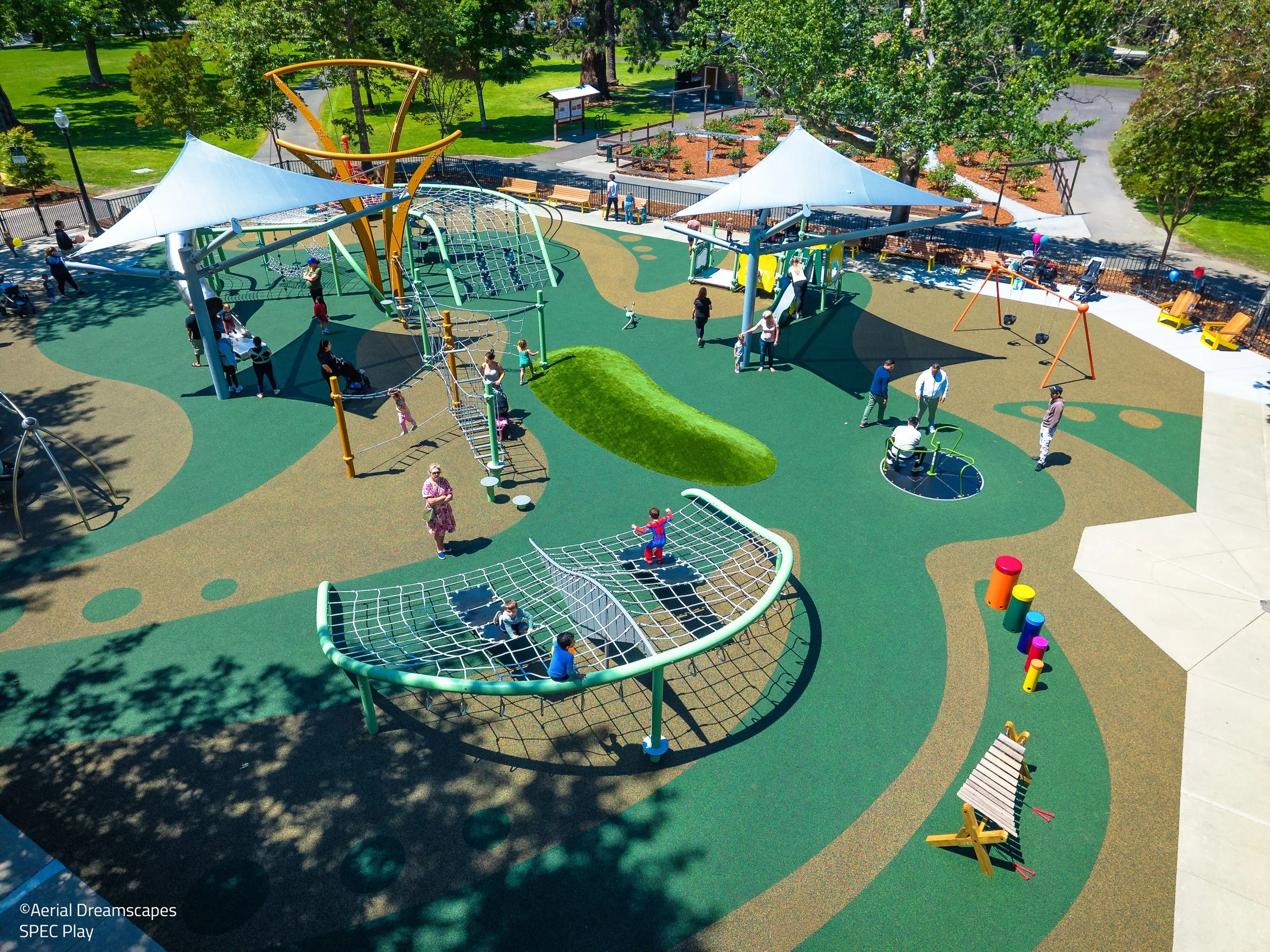 ☀️ Summer Spotlight: Fuller Park, Napa!
We&rsquo;re excited to feature one of our favorite recent projects this summer.

At Fuller Park, a custom Berliner playground transforms the idea of a fallen leaf into a one-of-a-kind place to play. This inclus