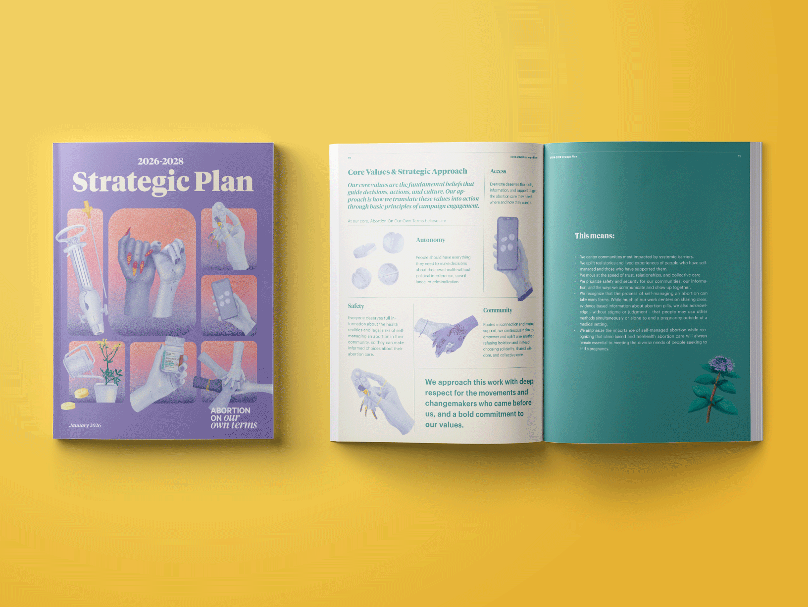 Strategic plan mockup