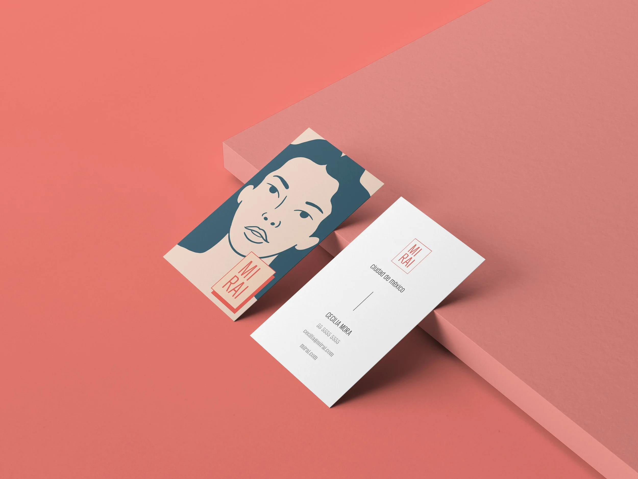 Business card mockup