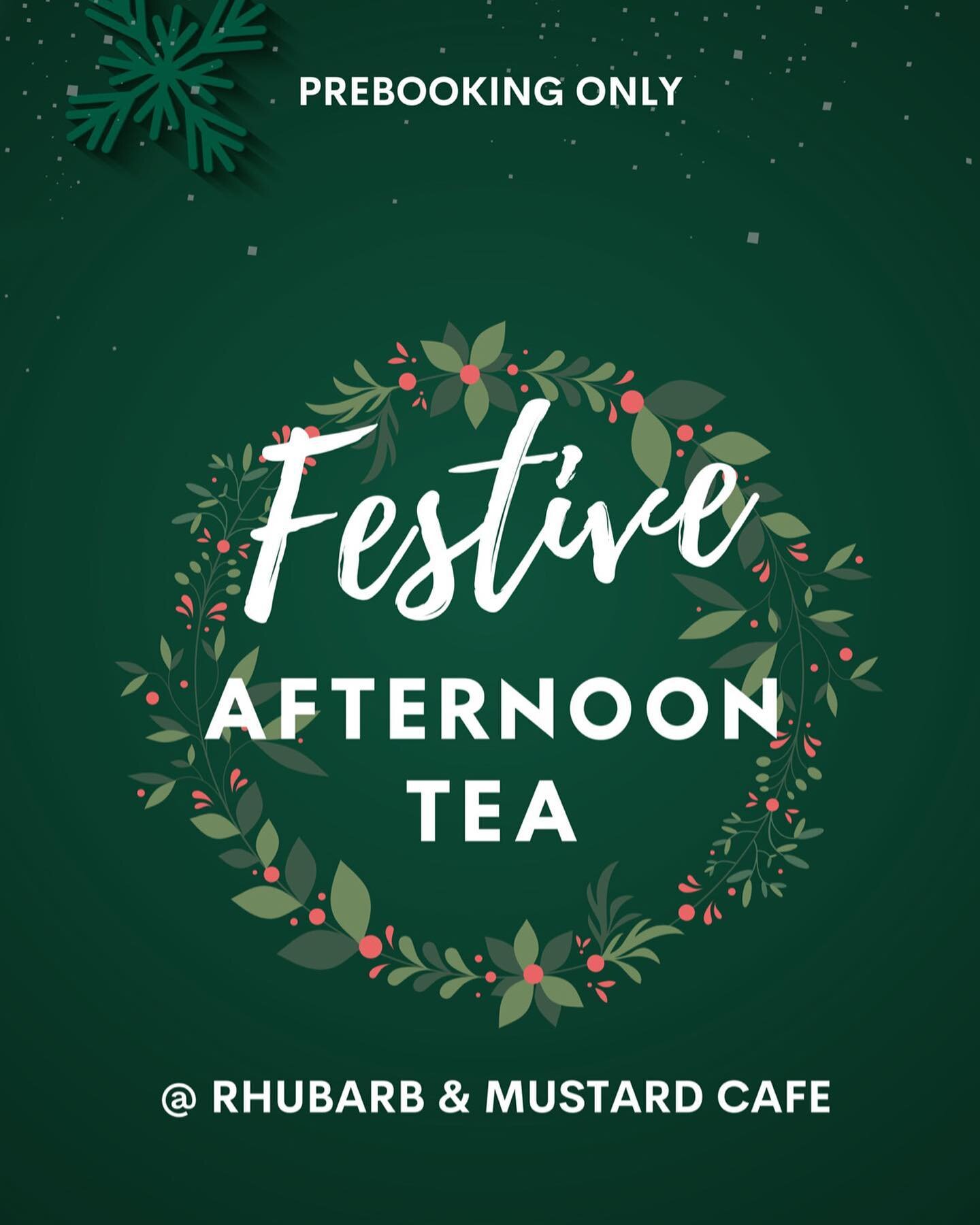 Always save room for dessert&hellip;

Now serving festive afternoon tea @rhubarbandmustard 

&pound;15 per person, pre-booking only! 

Call or message us to book 

#afternoontea #rhubarbandmustard #nuneaton