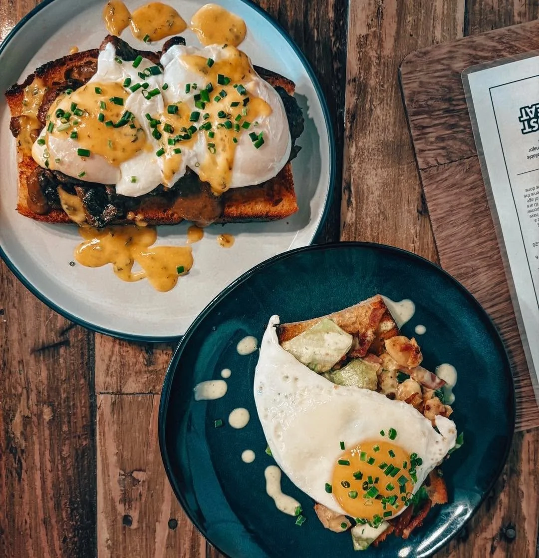 Bold. Buttery. Garlicky. Crispy.

Our new specials are stacked with flavour &mdash; and only here for a hot minute.

&bull; Caesar butter beans, crispy bacon, romaine &amp; gooey poached eggs on our golden sourdough

&bull; Garlic &amp; white wine &l