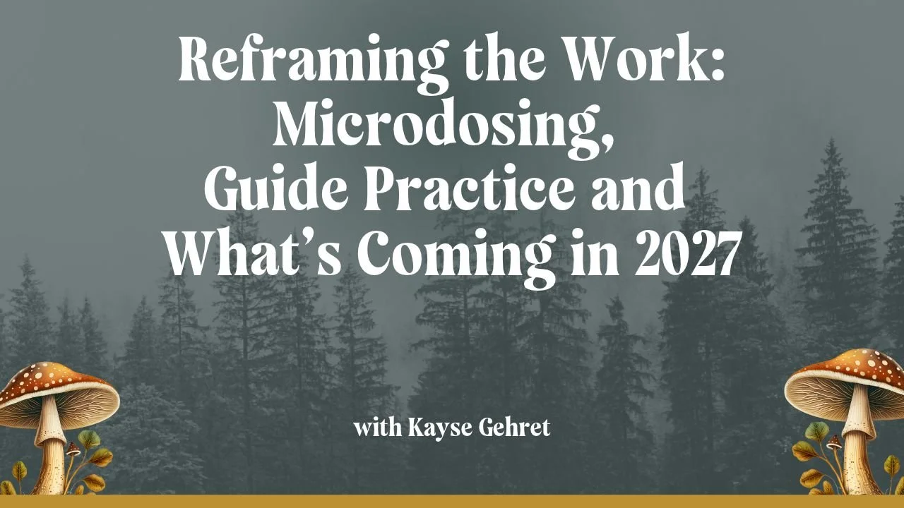 Reframing the Work: Microdosing, Guide Practice and What’s Coming in 2027