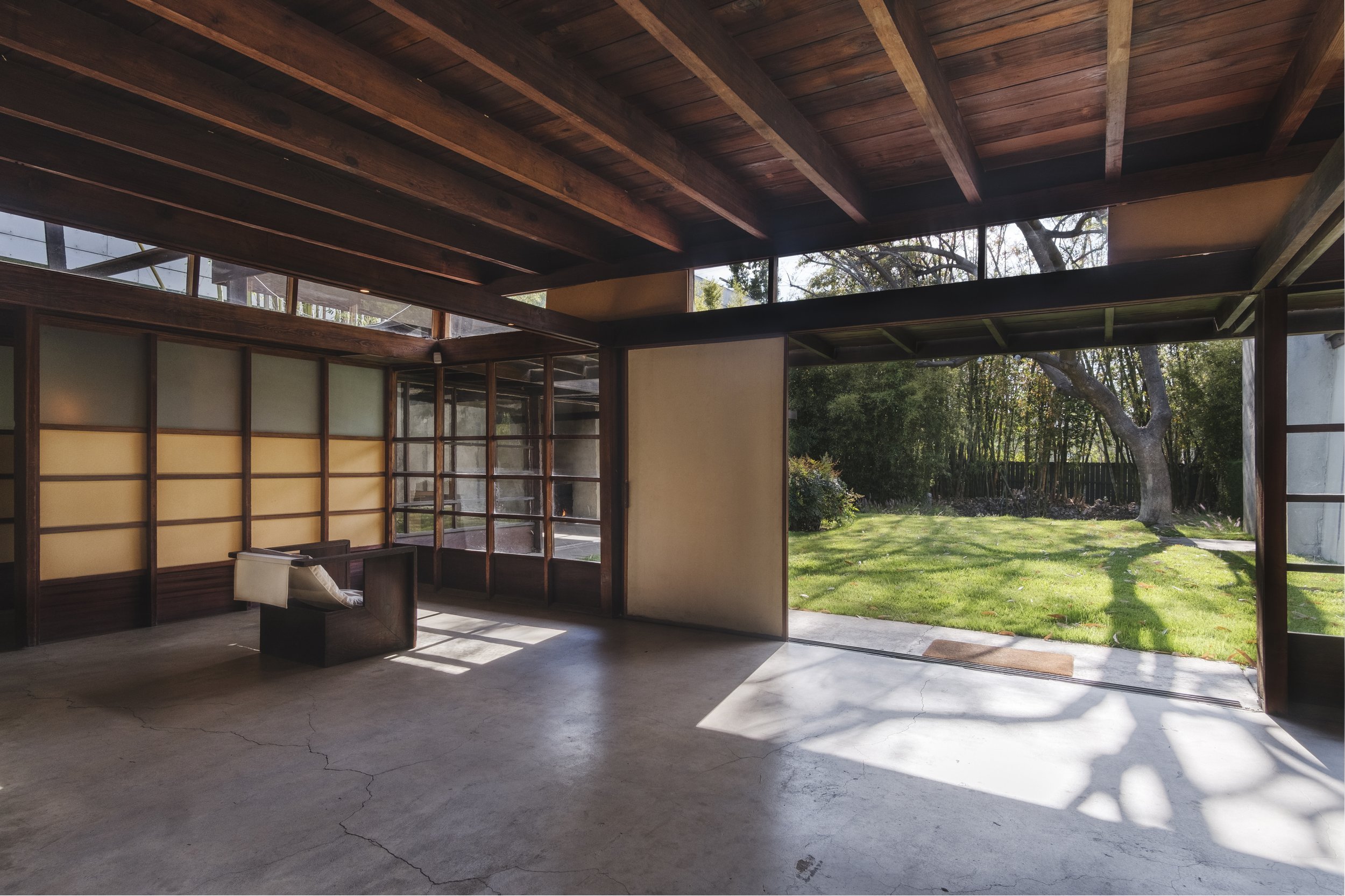 The Schindler House Interior Polished Concrete Floors - Rudolph Schindler