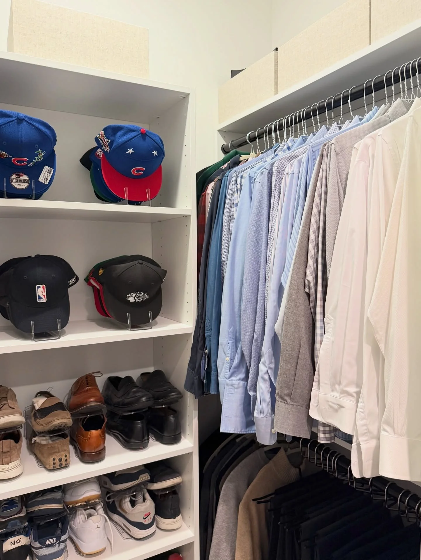 His vs. Hers&hellip; but make it make sense!

Two small closets, two different layouts&mdash;both organized to maximize every inch. 🤩