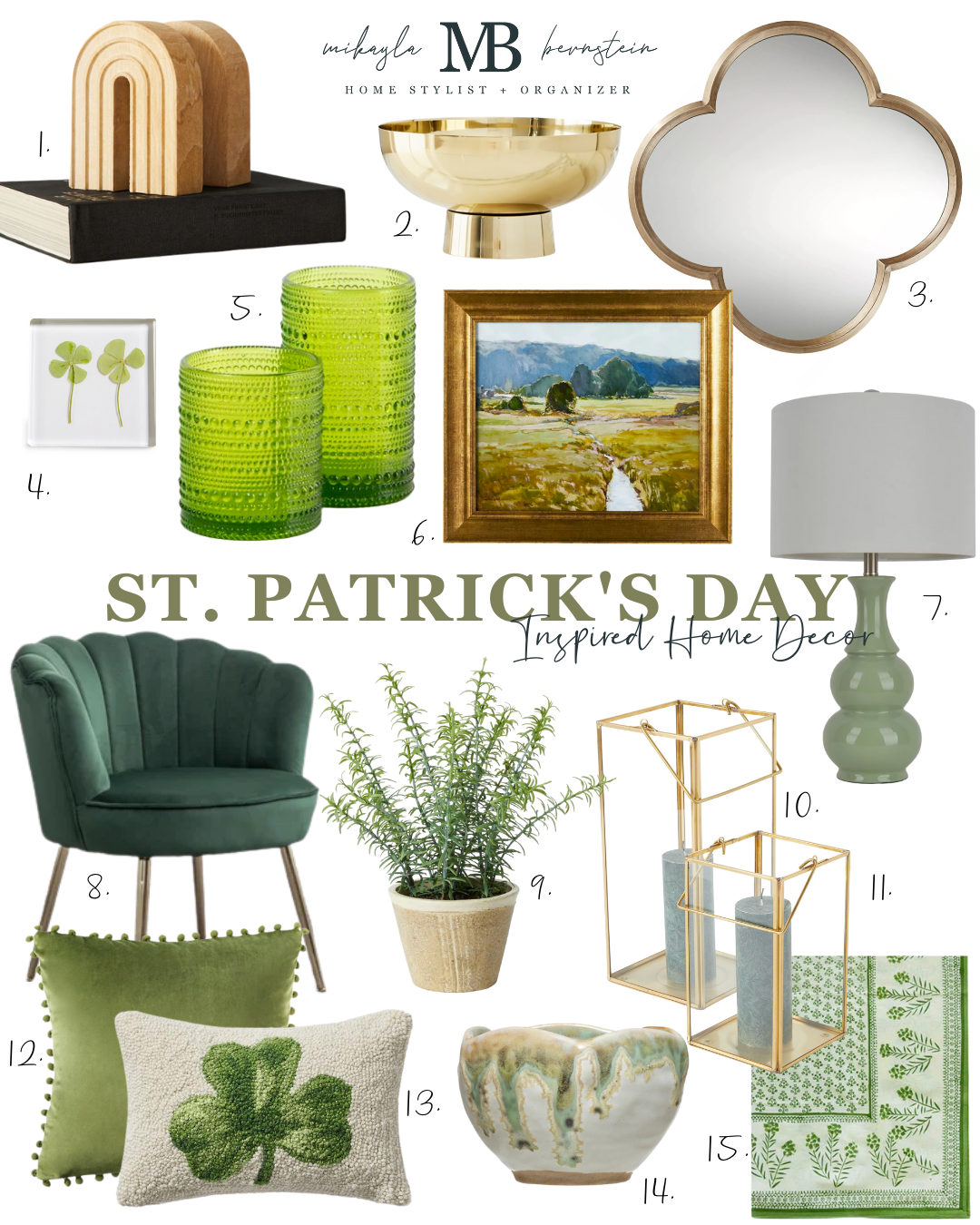 St. Patrick\'s Day Inspired Home Decor Perfect for Spring — Mikayla ...