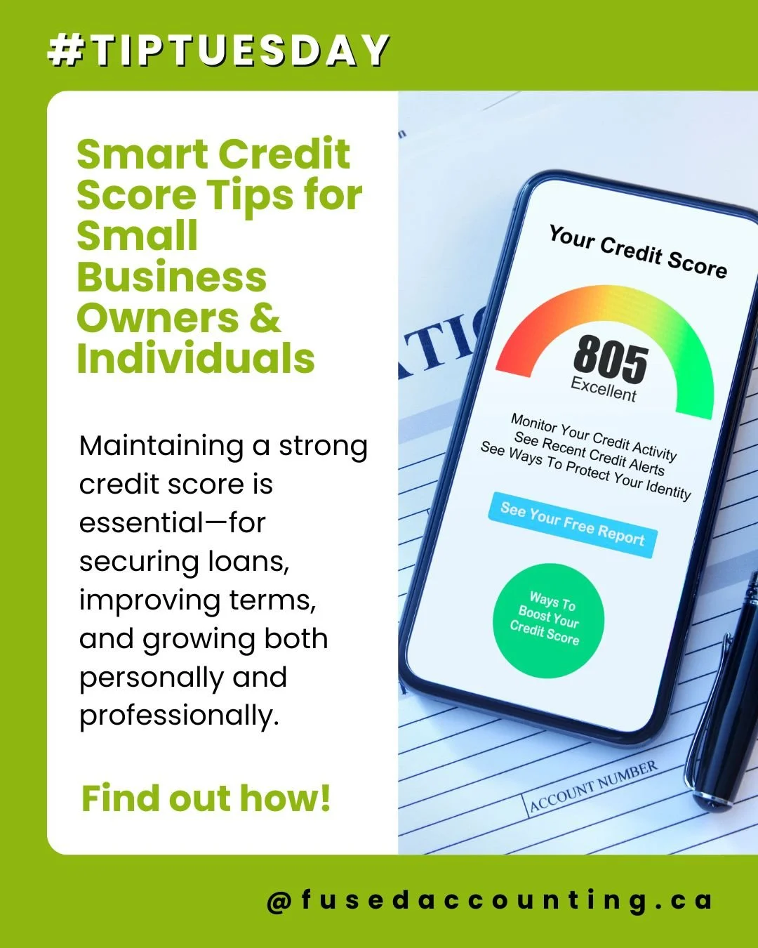 Smart Credit Score Tips for Small Business Owners &amp; Individuals
Maintaining a strong credit score is essential&mdash;for securing loans, improving terms, and growing both personally and professionally. Here&rsquo;s how to do it smartly:

1. Alway