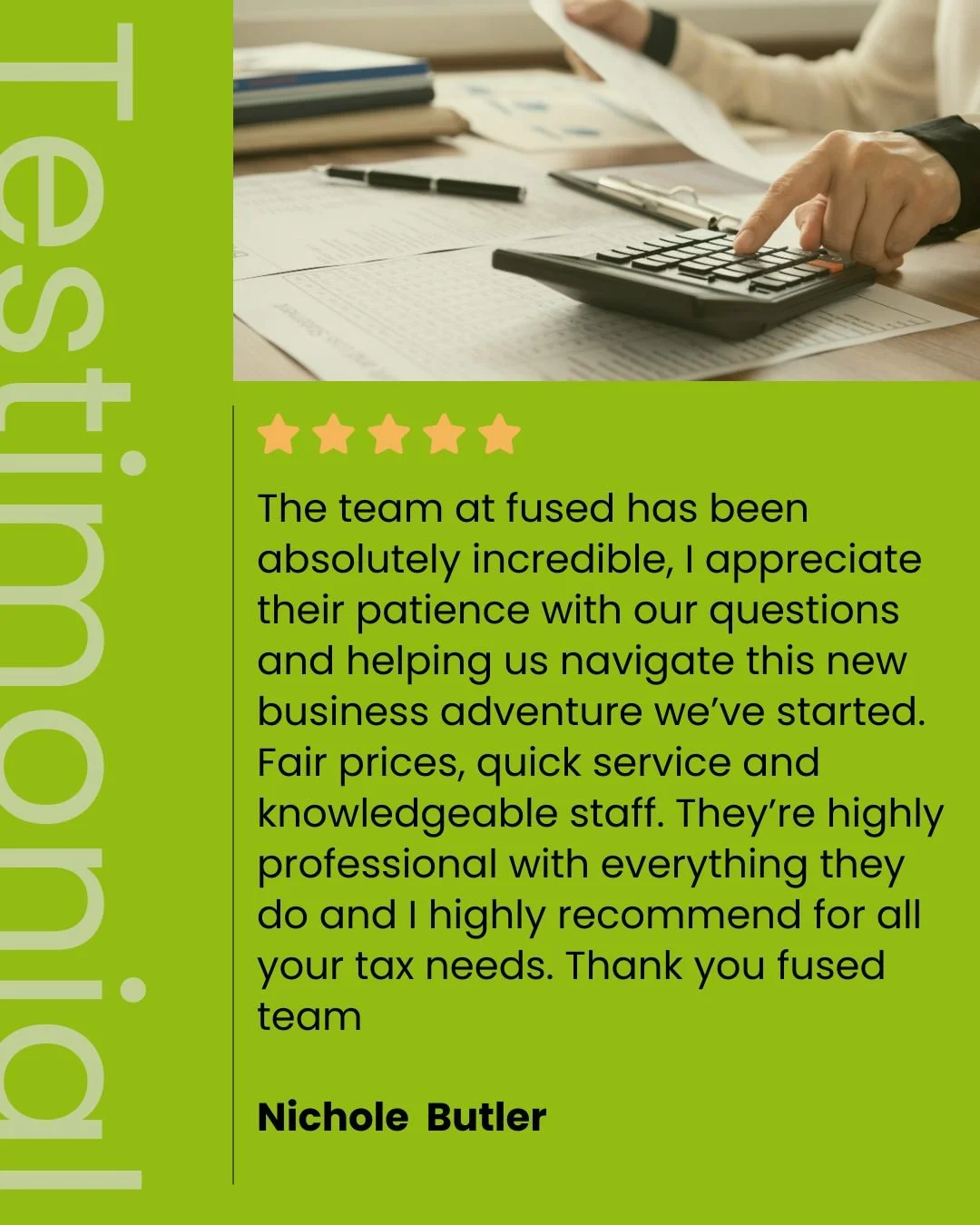 ✨ Client Testimonial Spotlight✨ 
At the heart of our work is your satisfaction &mdash; it's what drives us to deliver the best, every time.

We&rsquo;re truly grateful for your trust and feedback. Every comment helps us grow and serve you better. 👏
