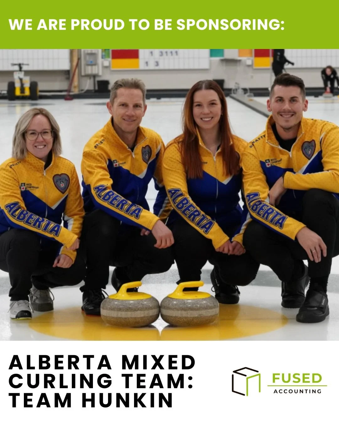 There&rsquo;s nothing more Canadian than curling &mdash; and nothing more rewarding than supporting our local athletes! 

Fused Accounting is excited to sponsor Alberta&rsquo;s Mixed Curling Team: Team Hunkin. These dedicated athletes embody the team