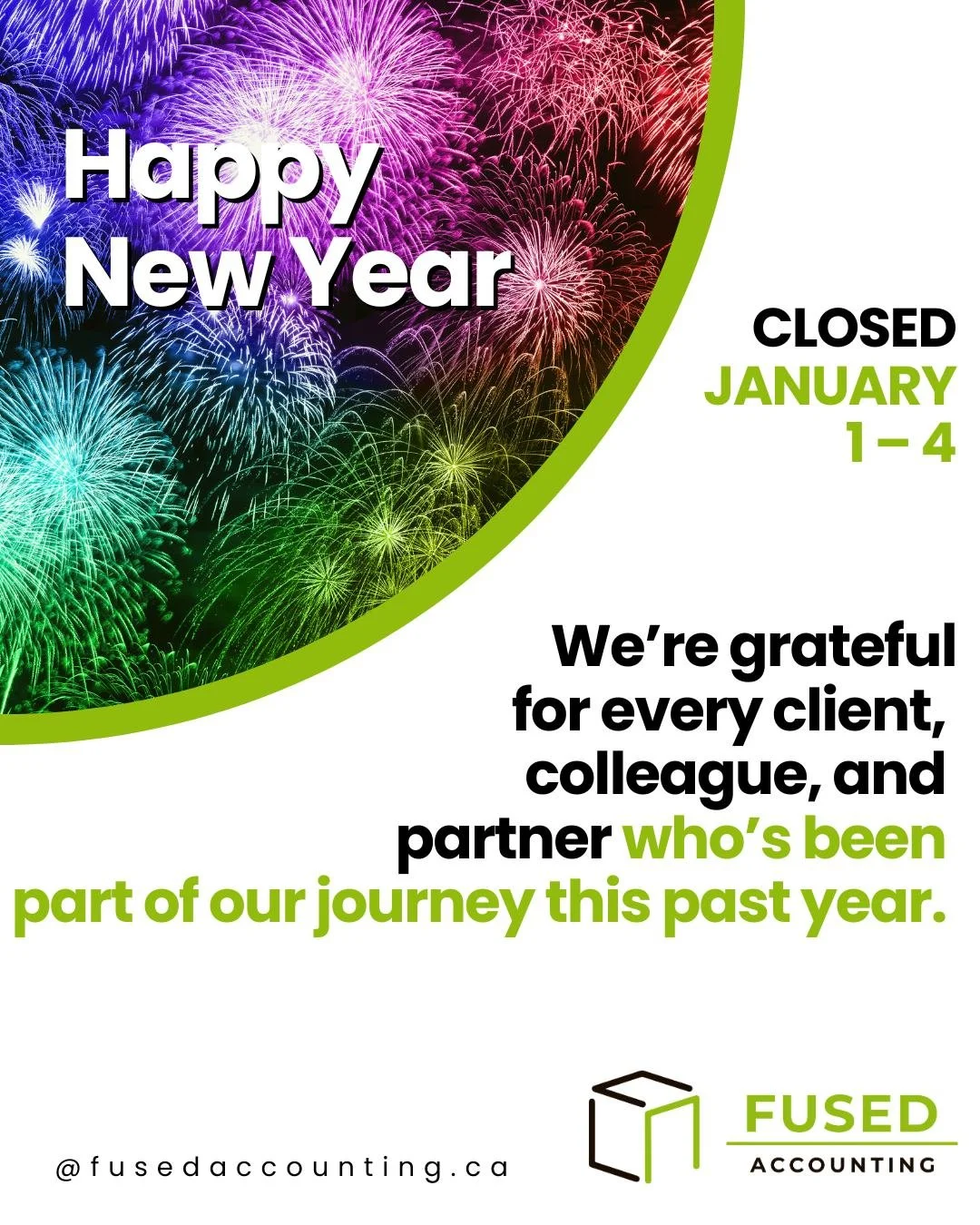 As we welcome a brand-new year, our office will be closed from January 1 to 4 to pause, reflect, and reset.

A new year brings with it a crisp, fresh start &mdash; a chance to look back with gratitude for the lessons learned and the milestones achiev