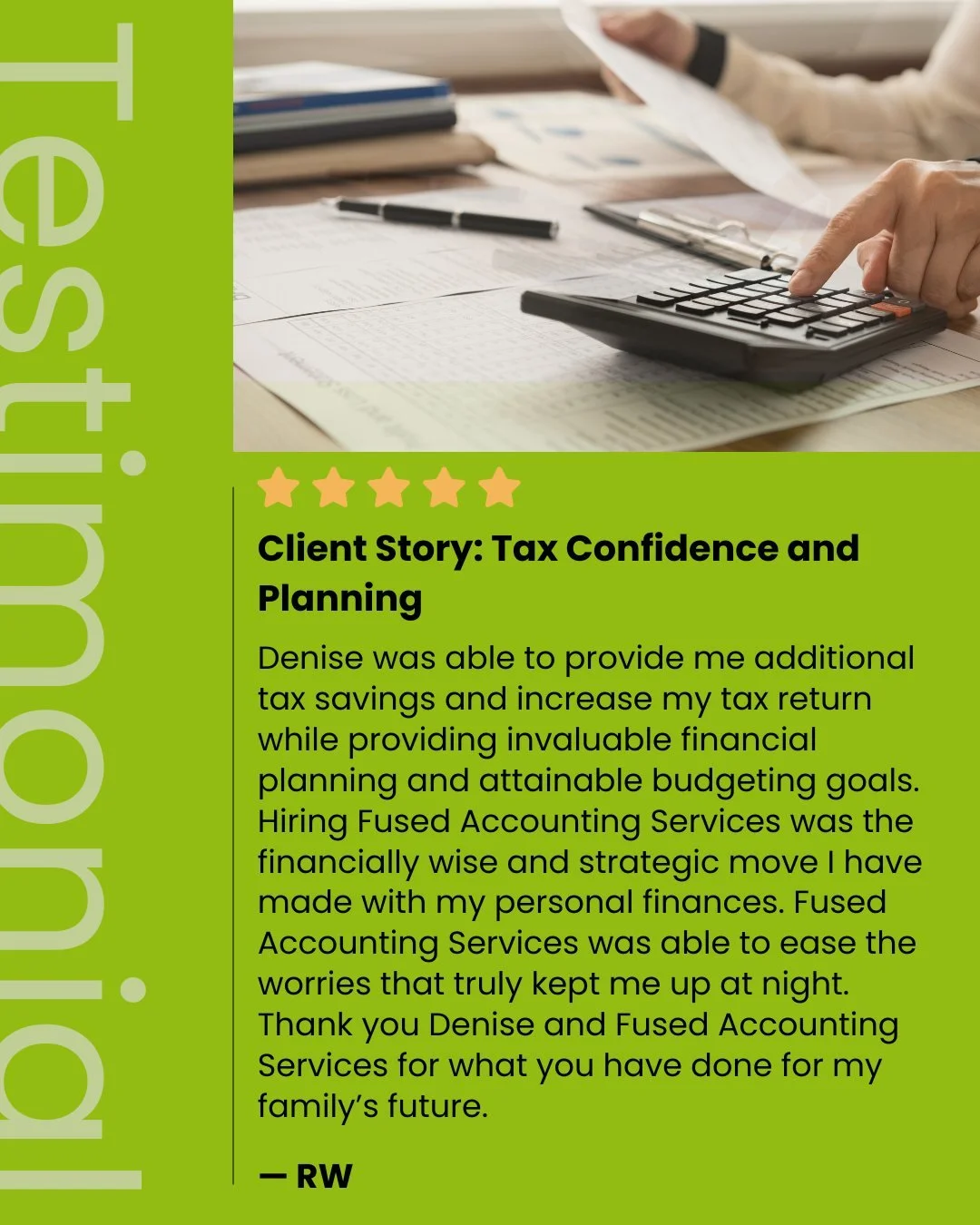 When people understand their numbers, better decisions follow. 

Clarity changes how people approach their finances.

#striveforexcellence #SuccessMindset #ClientLove #FeedbackMatters #CustomerSatisfaction #FusedAccounting #bookkeeping