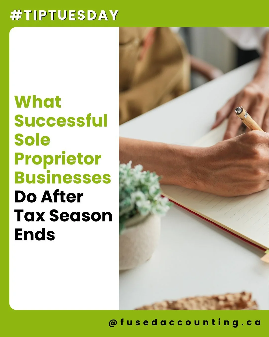 Once the return is filed, the opportunity is in what comes next.

The strongest businesses use this window to reset and improve.

#SmallBusiness #SoleProprietor #FinancialPlanning #Fusedaccounting #FinancialVisibility
#BusinessStrategies #BusinessSuc