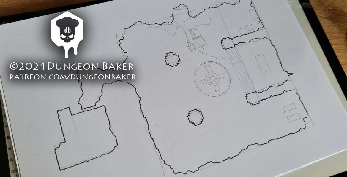 Step 1: Sketch and outline, including main items to be included