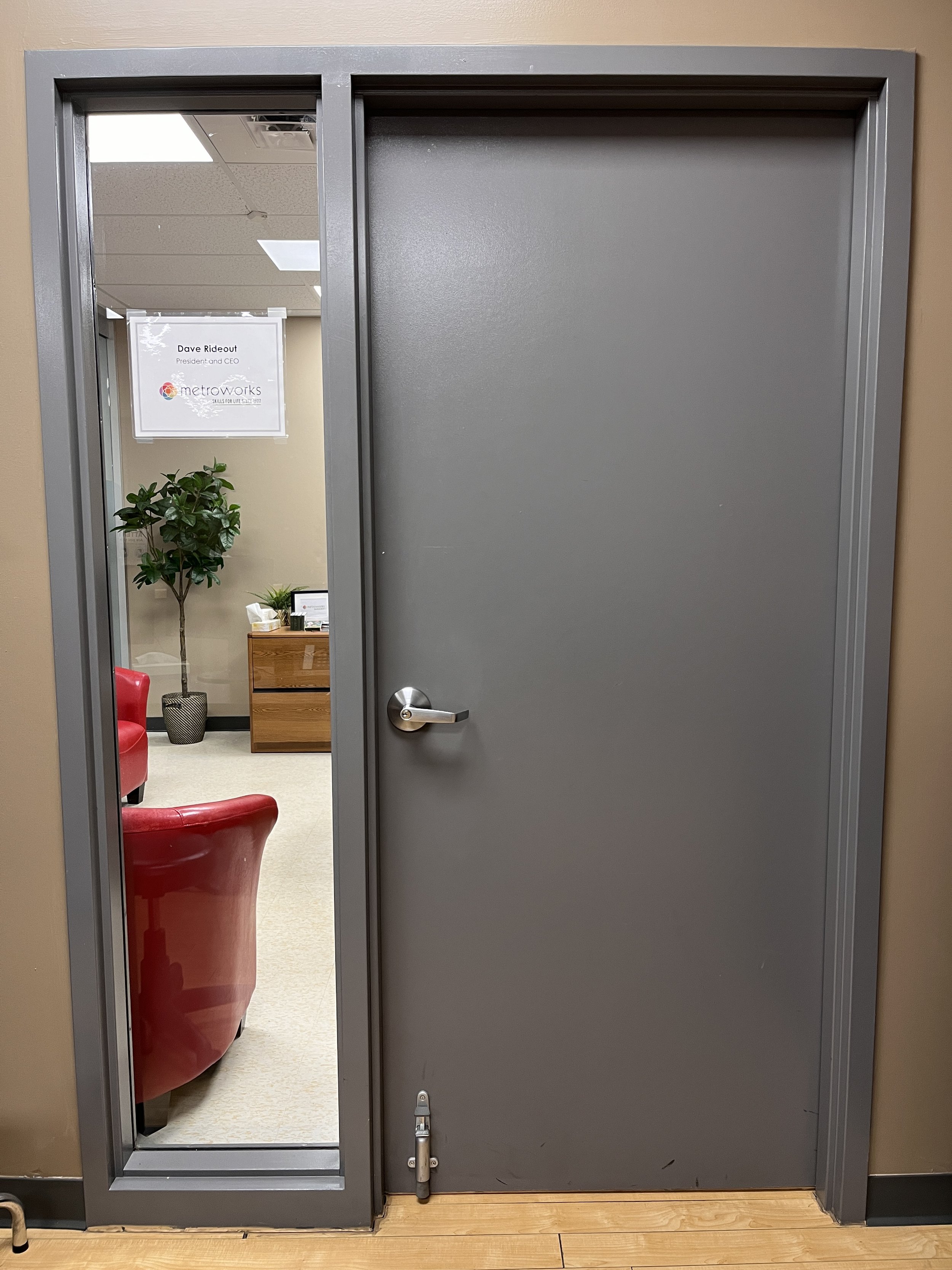 CEO Door (“for the true holiday believers” - Dave)