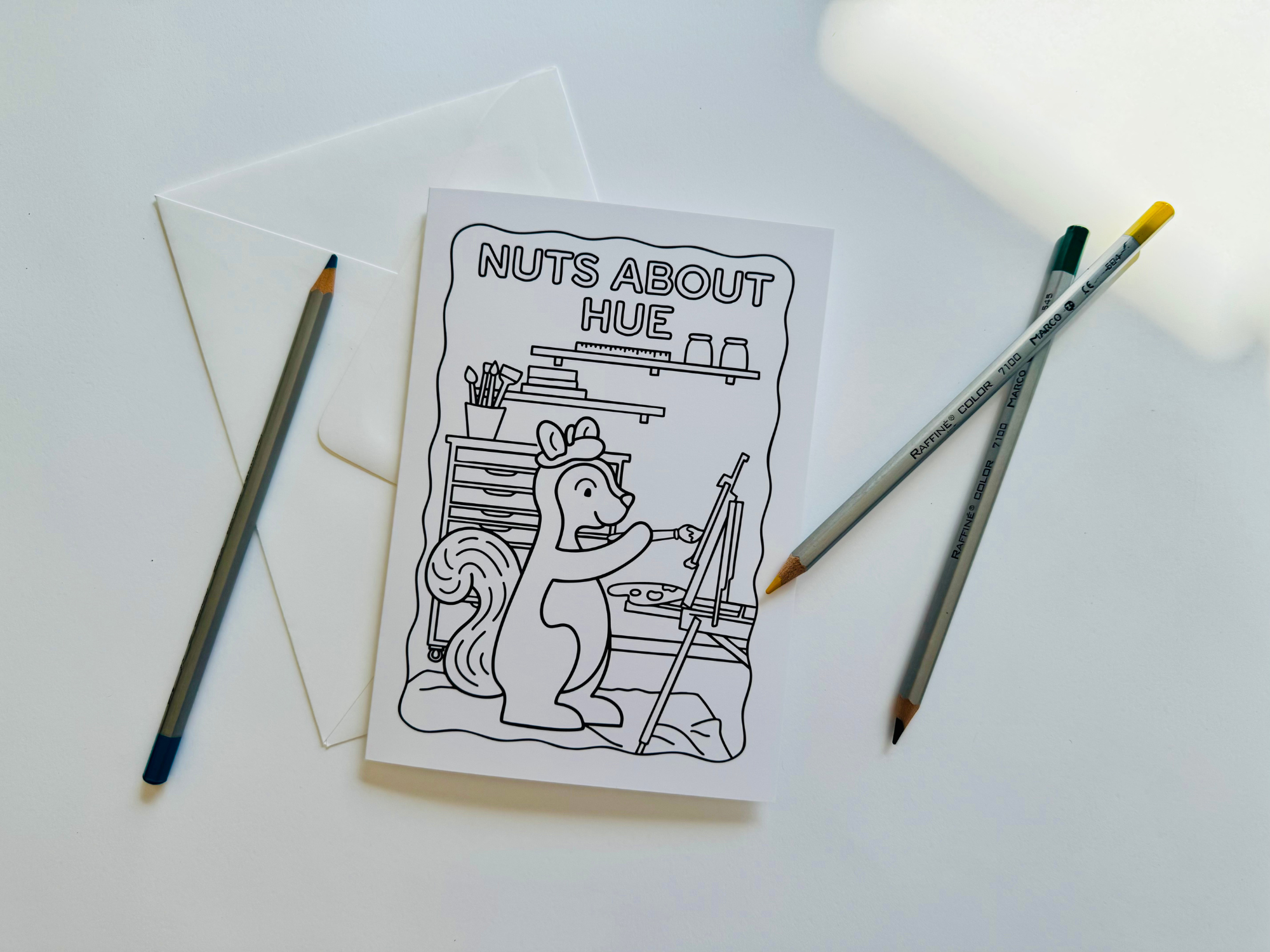 Color-Your-Own Greeting Cards | Hand-Drawn, All-Occasion (A7)
