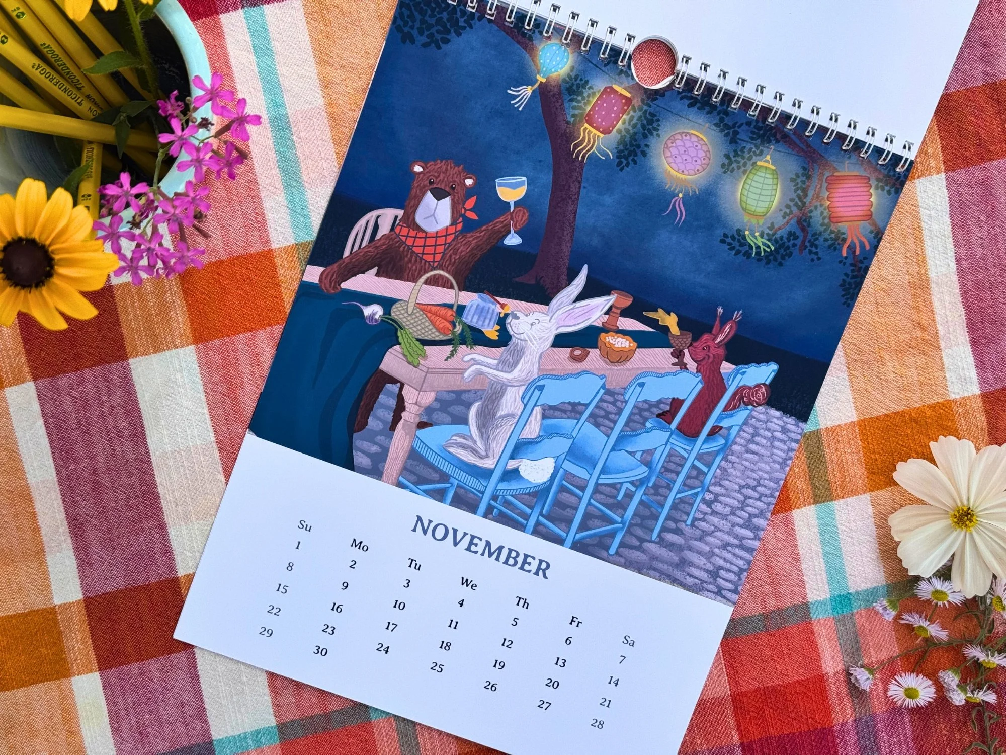 2026 Whimsical Woodlands Illustrated Wall Calendar