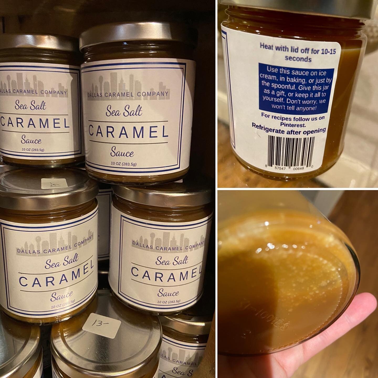 Stop whatever you are doing &amp; add TCS to your &ldquo;to do&rdquo; list tomorrow!!! Only 20 jars of this wonderfulness!! Sea Salt Caramel sauce&hellip;. $13 Seriously Oh My!! Look at the salt in that jar. Eat it with a spoon right out of the jar ?