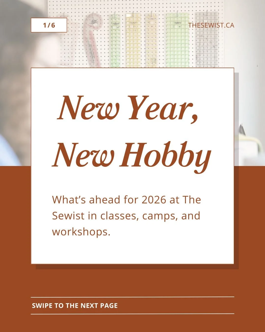 🪡 A new year is a great time to learn something new. 
Here&rsquo;s a preview of the sewing classes, camps, and programs coming up for kids and adults.

📍 Learn more or Register at TheSewist.ca
📅 Next Crash Course is on January 10th, Don't miss out