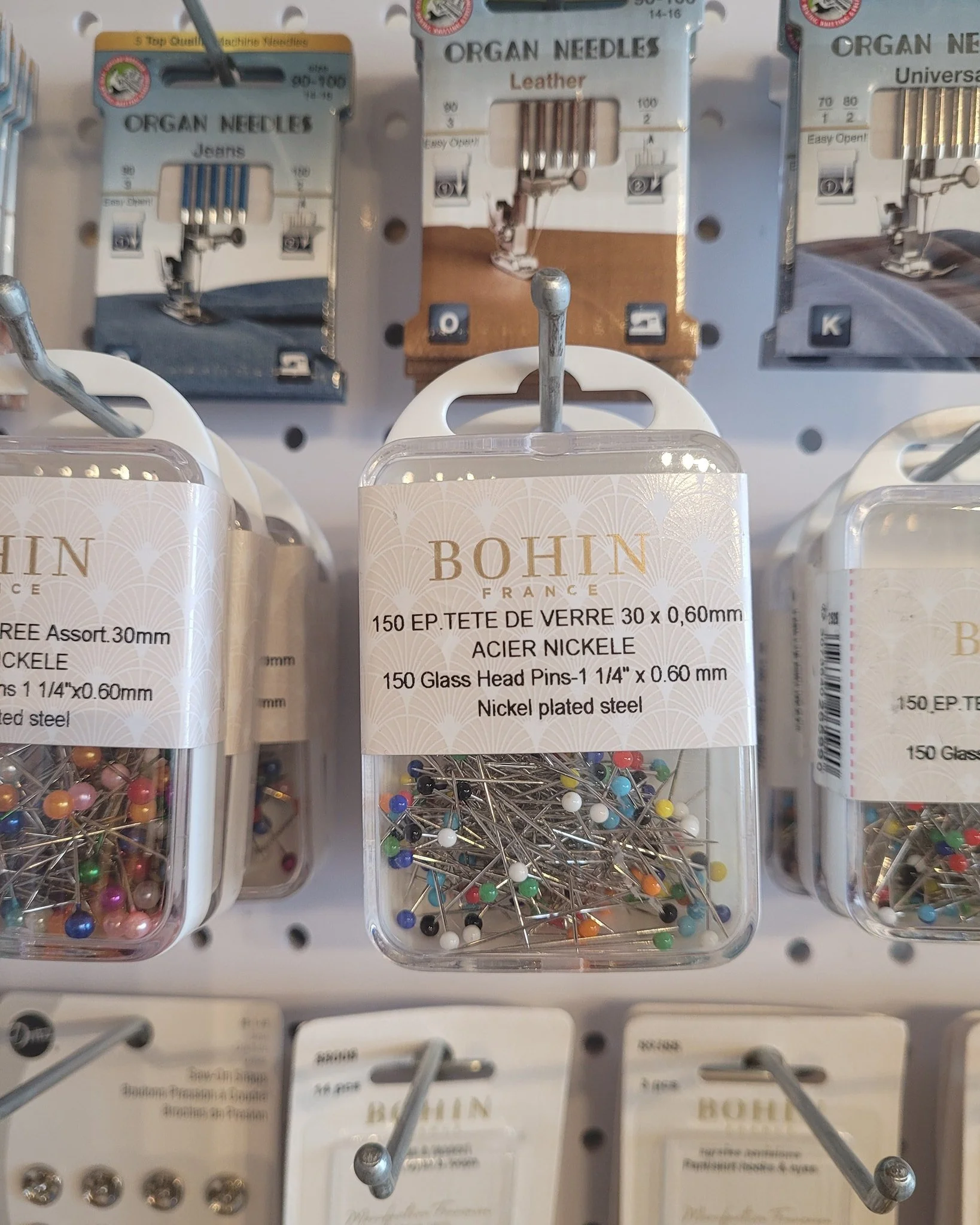 Bohin is one of our favourite companies that we stock.  The quality of their products is top notch. We especially love their pins 🥰

We were devastated when our usual supplier stopped stocking them due to the tariffs. So, after a lot of searching fo