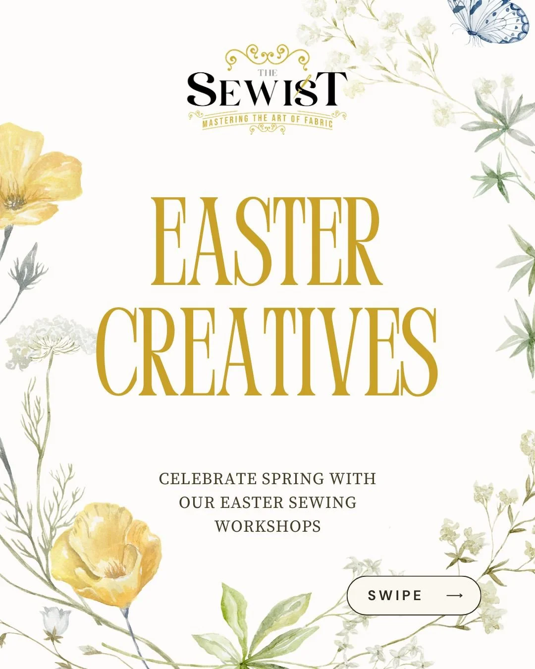 Hop into the studio for our "Easter Creatives" workshops 🐣
Spend some time sewing, crafting, and making something fun for the season.

Spots are limited, sign up online today!

 #SaintjohnNB #Uptownsj #sewingworkshop #sewinglessons