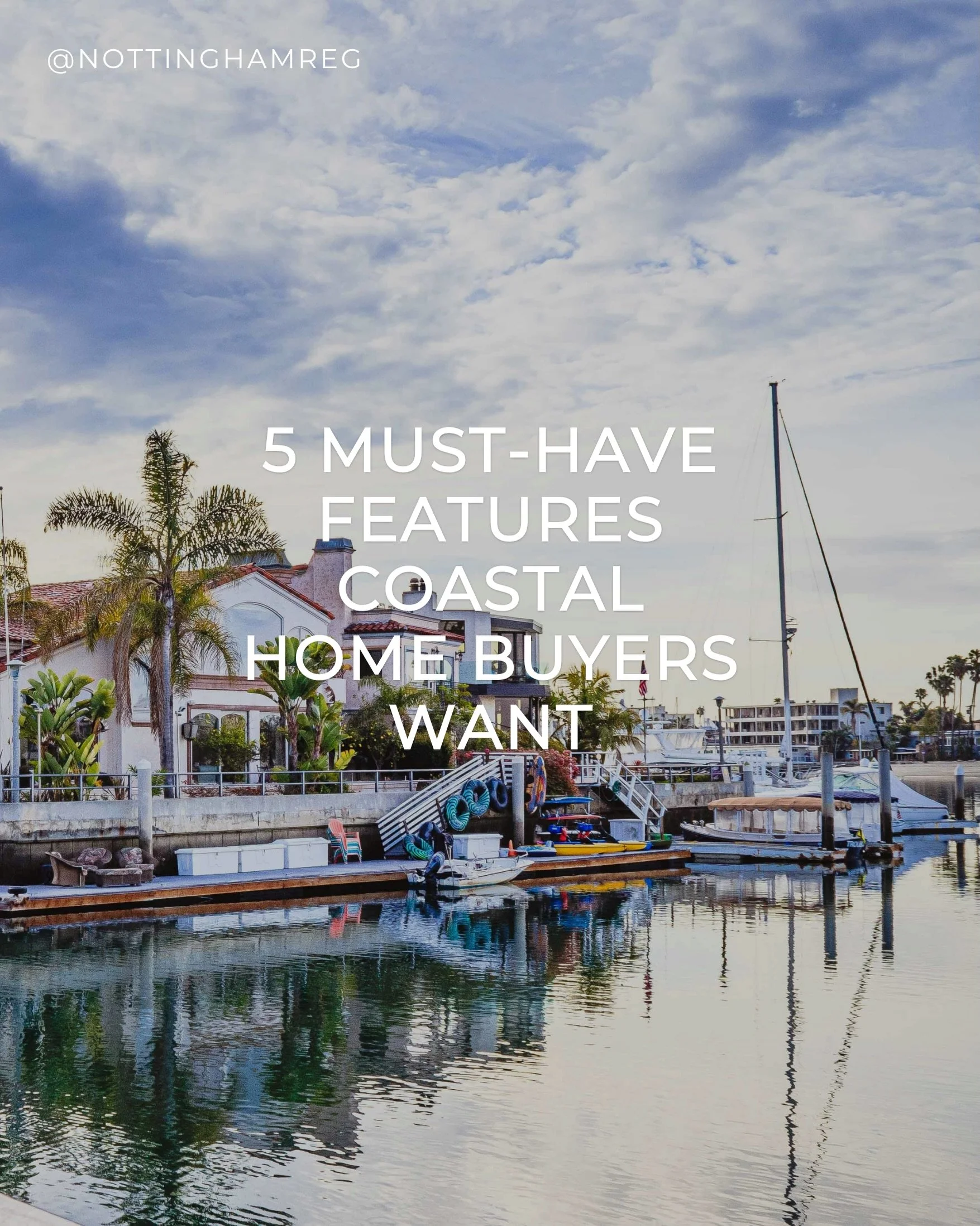 Coastal buyers aren&rsquo;t just shopping for a home&hellip; they&rsquo;re shopping for a lifestyle, a change of pace. 

From walk, ability in beach access to indoor outdoor living&mdash; these are just a few of the features buyers are prioritizing w