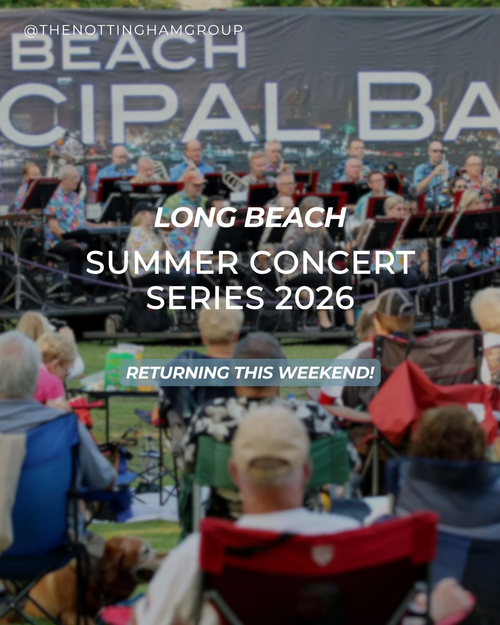 Summer nights are better with live music! ☀️🎸

Grab your lawn chairs, pack a picnic, and enjoy Long Beach&rsquo;s Summer Concert Series happening throughout the city all season long. 
From waterfront performances and neighborhood parks to outdoor am