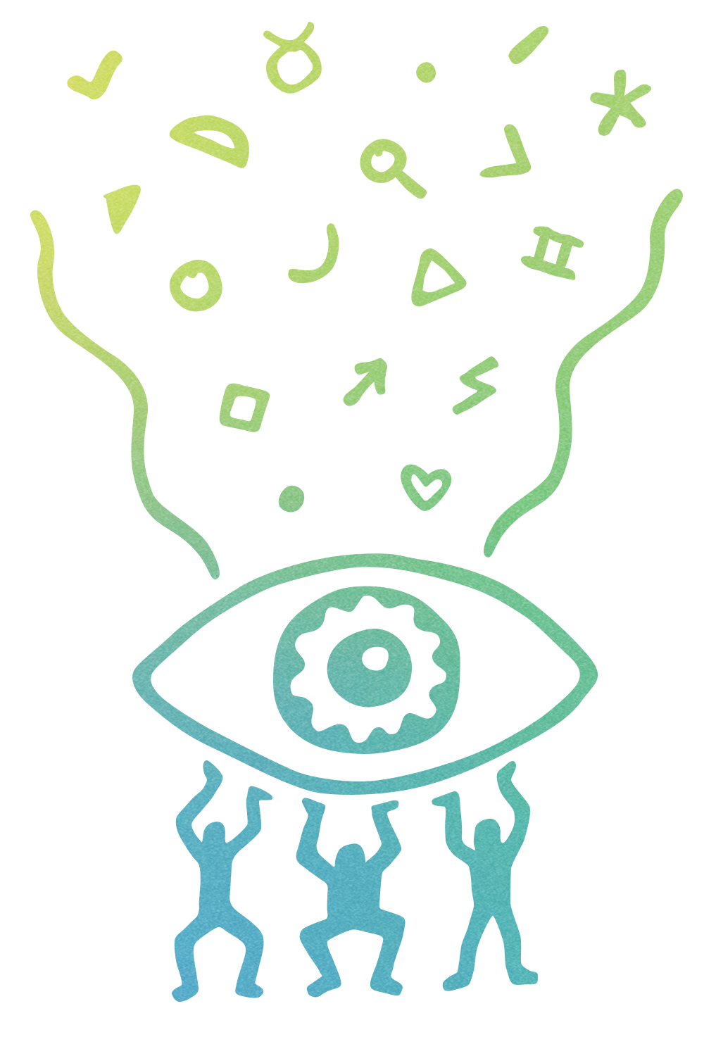 Illustration representing creative clarity and organizational alignment