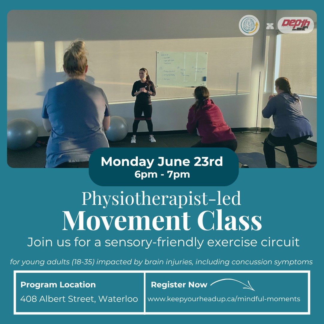 Join us this Monday, June 23 from 6&ndash;7pm for a movement circuit led by physiotherapist Heather from Depth Physiotherapy! 🧠💪

This guided session is designed to support concussion recovery through functional movement, mindful pacing, and body a