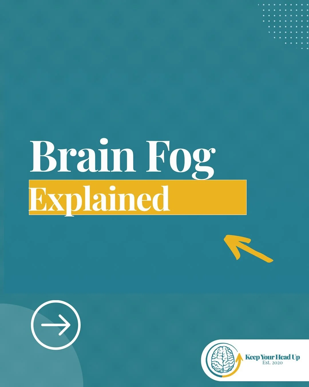 ☁️ Ever feel like your mind is in a haze? That might be brain fog &mdash; a common symptom after a concussion or TBI.

👀 Signs: trouble focusing, forgetfulness, slower thinking, or just that &ldquo;cloudy&rdquo; feeling.
⚡ Causes: lack of sleep, deh