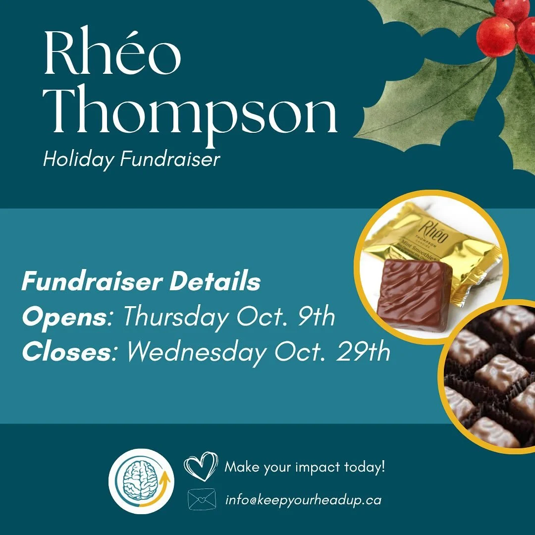 ❕Mark your calendar ❕

Our 2nd annual holiday fundraiser in partnership with Rheo Thompson Candies opens this Thursday October 9th. 

Don&rsquo;t miss out on these sweet treats for a good cause! 🍫 🧠 

#fundraiser #rheothompsoncandies #waterlooregio