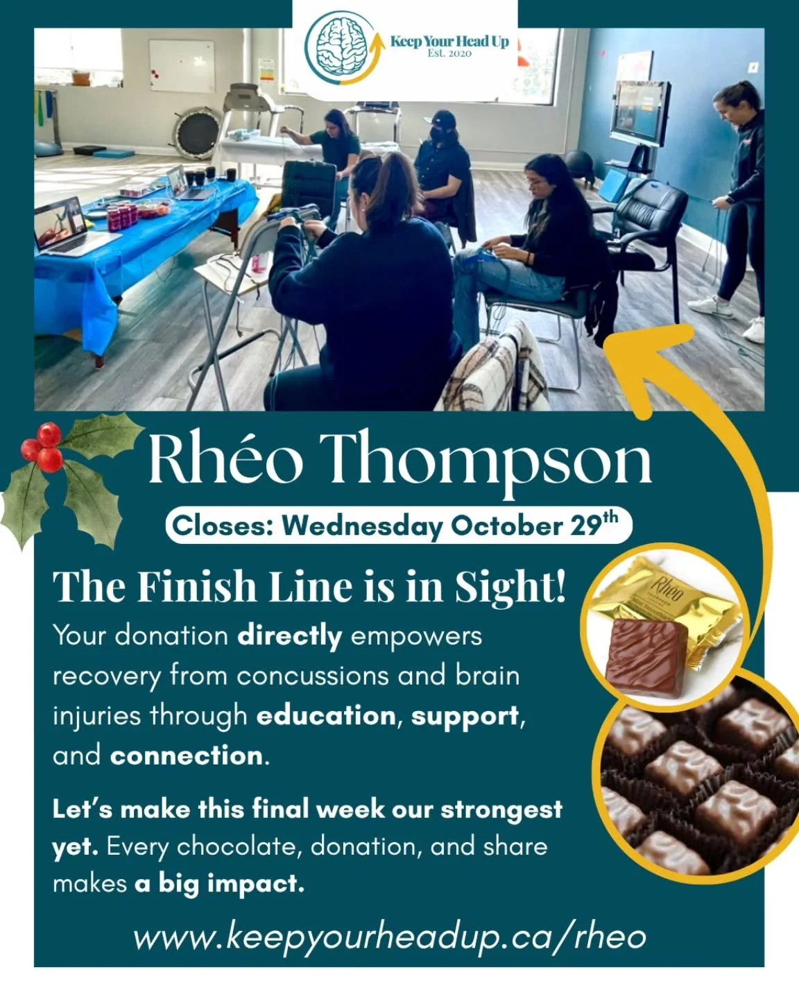 One more week to go!
A big thank you to everyone who already supported the fundraiser by making a purchase, donated or shared the fundraiser. Your contribution will deeply impact youth and adults with brain injuries in the Waterloo Region.
Let's ke