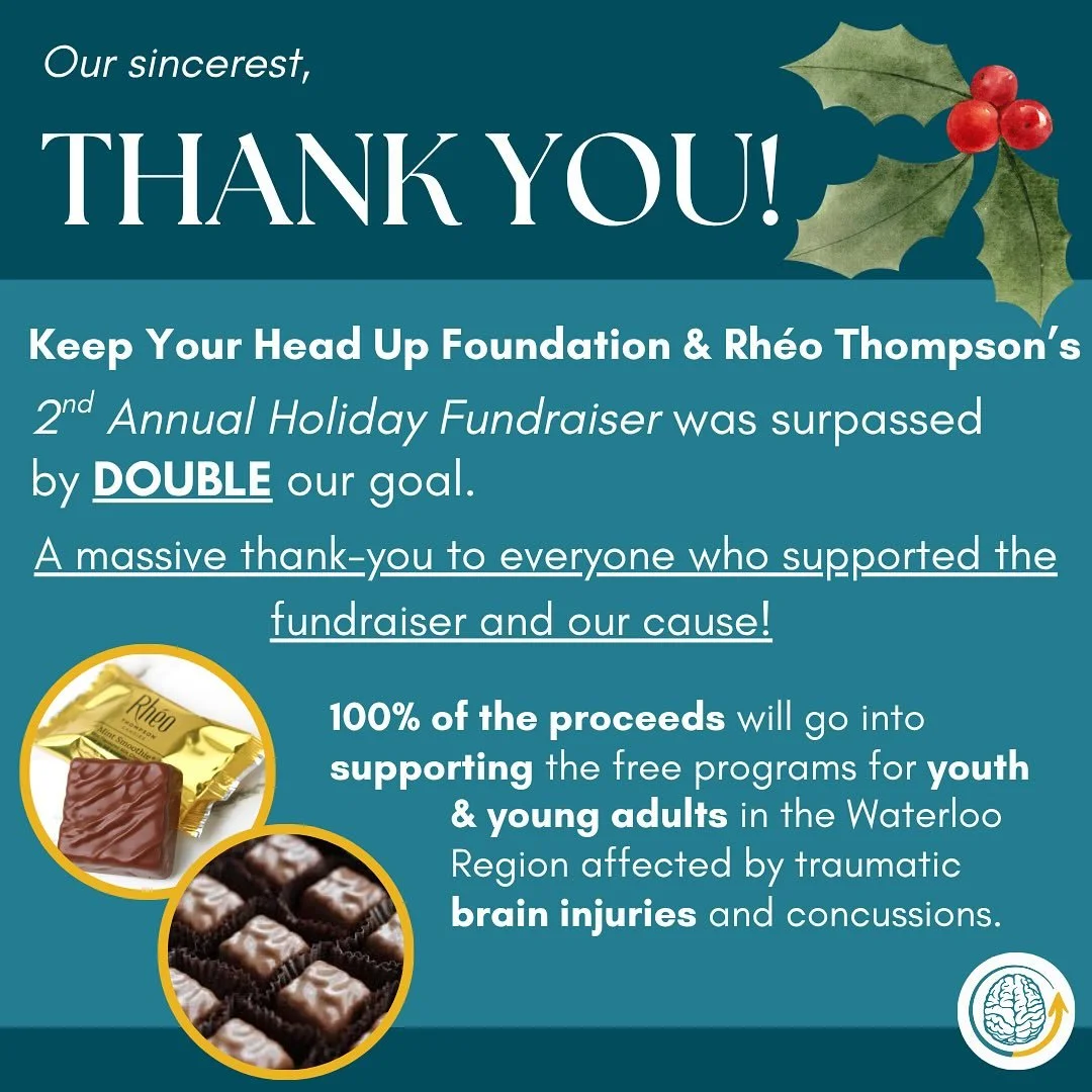 Our sincerest THANK YOU!
This year&rsquo;s Keep Your Head Up Foundation &times; Rh&eacute;o Thompson&rsquo;s 2nd Annual Holiday Fundraiser surpassed our goal by more than double.

We&rsquo;re incredibly grateful for every person who donated, shared, 