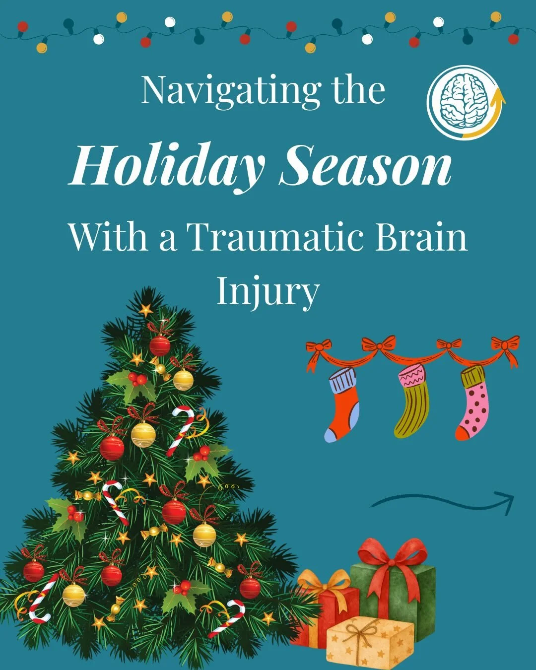 🎄 Navigating the Holidays With a Traumatic Brain Injury 🎄
The holiday season can be overwhelming for those with a TBI&mdash;bright lights, busy crowds, and constant noise can easily lead to sensory overload. Listen to your body, take breaks, and us