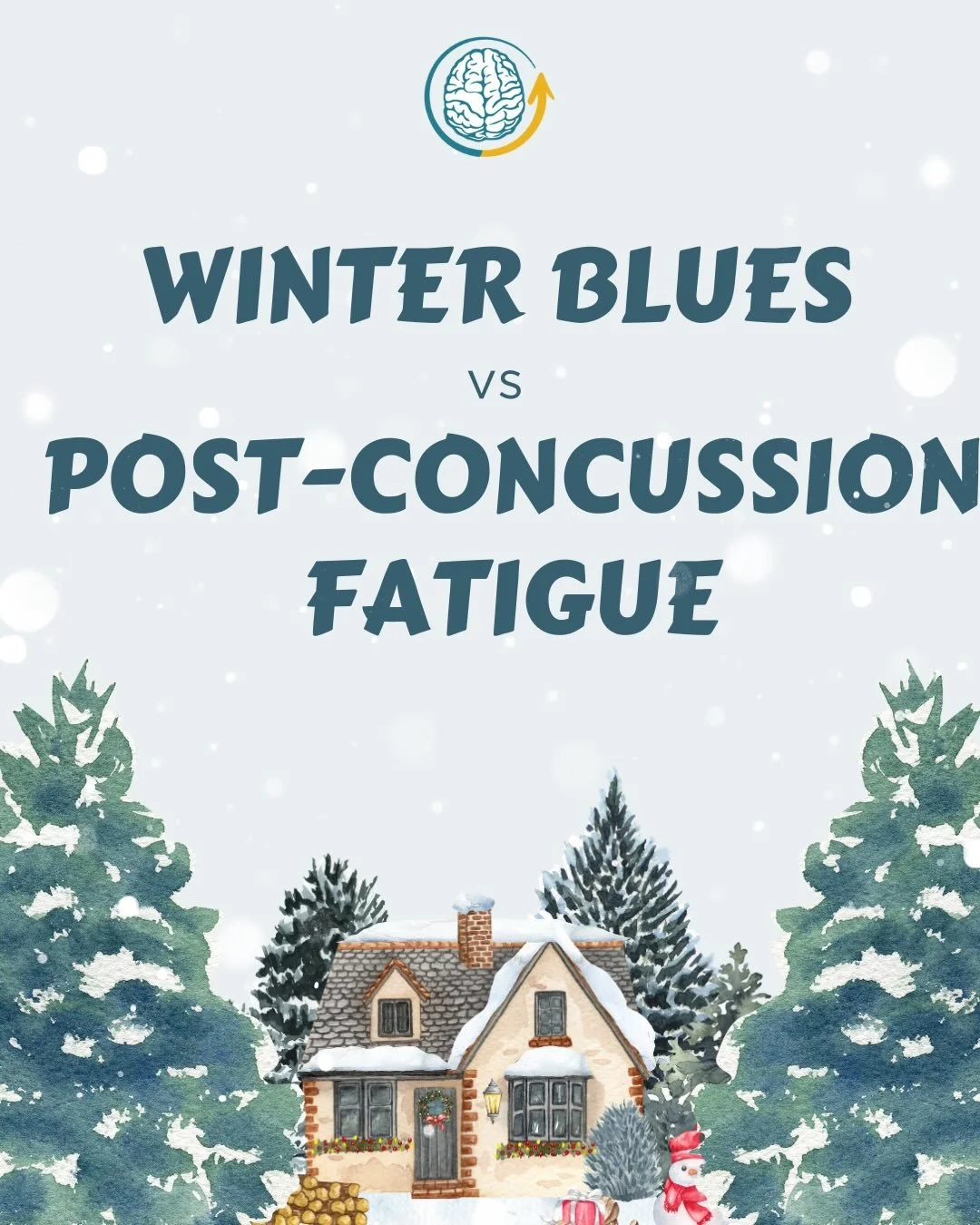Winter Blues vs. Post-Concussion Fatigue ❄️🧠

Not all low energy feels the same. Seasonal low mood often improves with light, movement, and routine, while post-concussion cognitive fatigue shows up as brain fog, slower thinking, and symptom spikes w