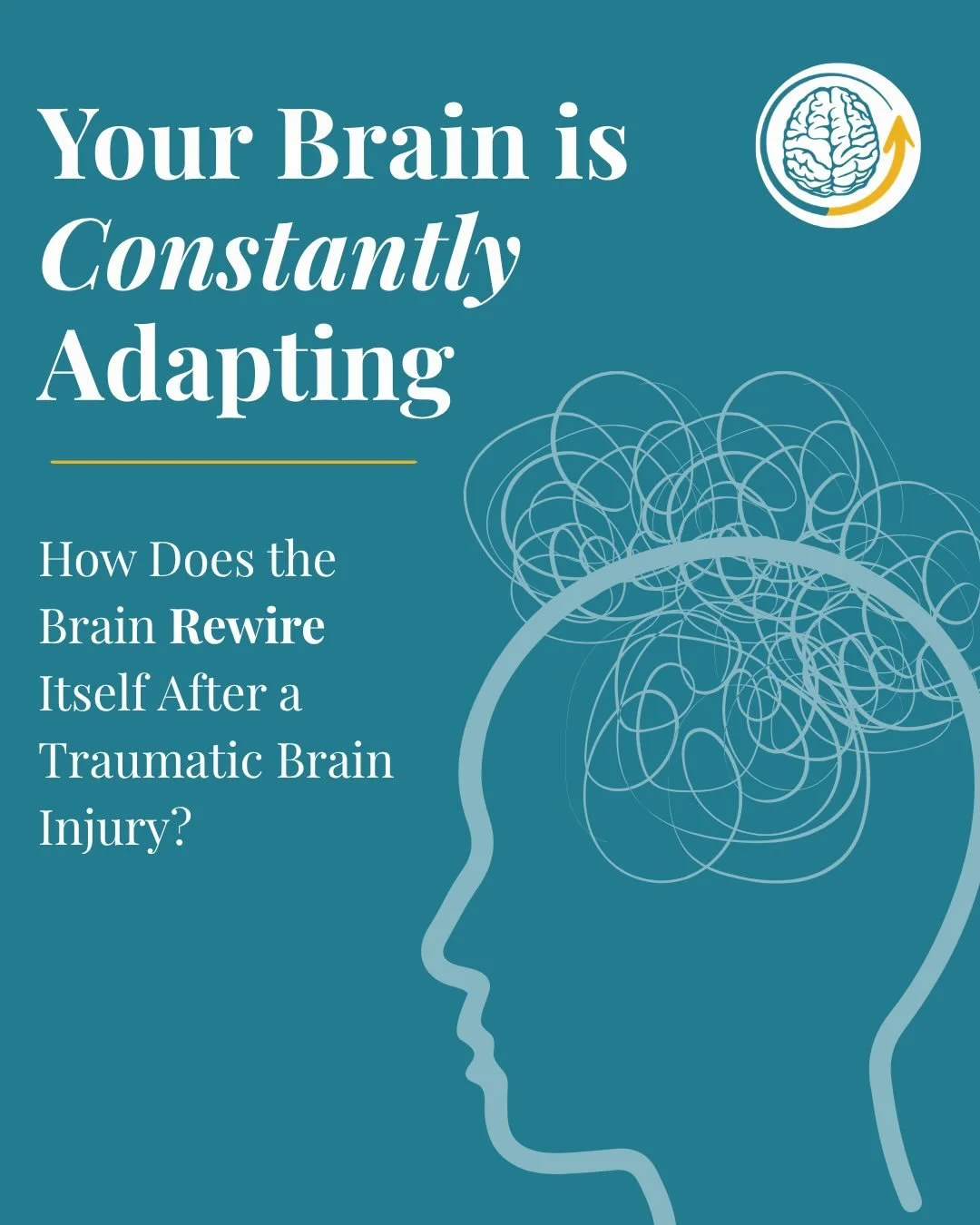 Your brain is constantly adapting. 🧠✨

One of the brain&rsquo;s most remarkable abilities is neuroplasticity&mdash;its capacity to reorganize and form new neural connections after injury. While recovery looks different for everyone, rehabilitation, 