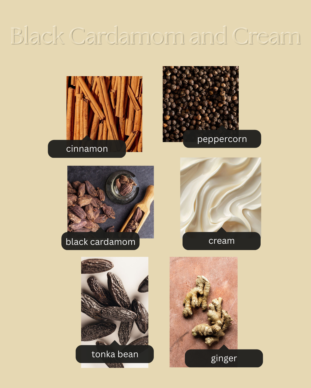 Fall Scents, Black Cardamom and Cream