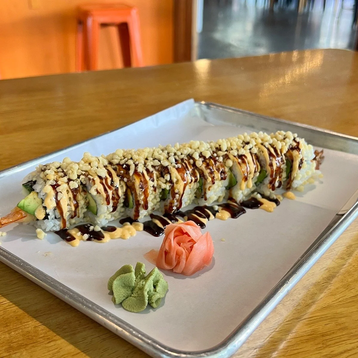 π£ **New at Naruto: The Crunchy Roll!** π€
Get ready to dive into this delicious combo of shrimp tempura, avocado, and cucumber. Fresh, crispy, and oh-so-satisfying! π
Stop by and try it and the rest of their selection of sushi today! #NarutoSushi