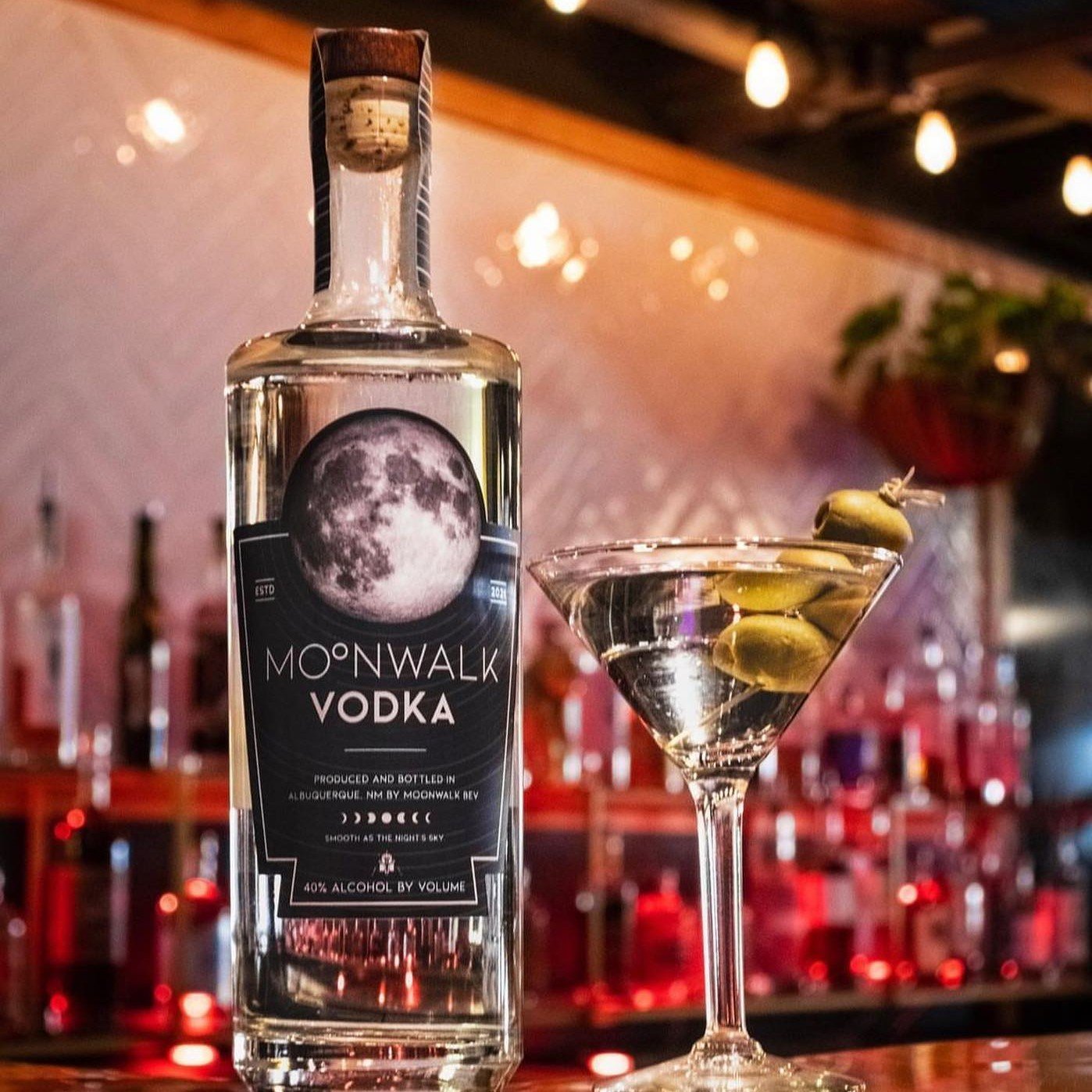 Get over the hump with a Moonwalk Martini! Bottles of @moonwalkbev vodka are available at @moonwalkbar  or @packies505. #downtown #abq #nmtrue #moonwalk #bar #weekend #vodka #moonwalkvodka #localspirits #the505 #abqdowntown #505central #drinklocal