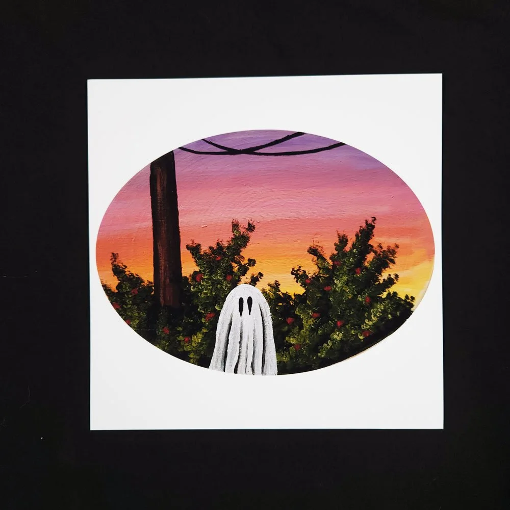 Rose Sunset Ghost Print