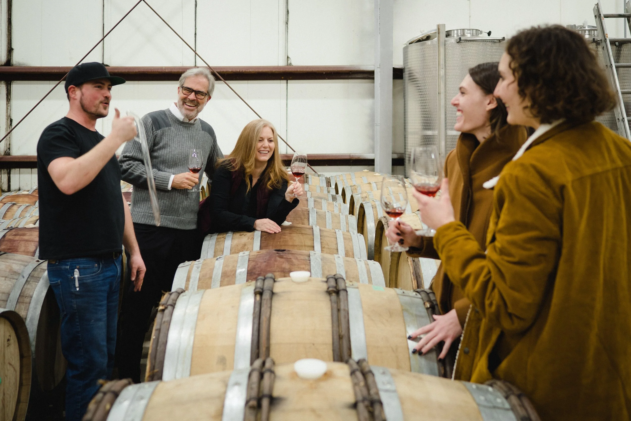 Barrel Tasting with The Girls.jpg