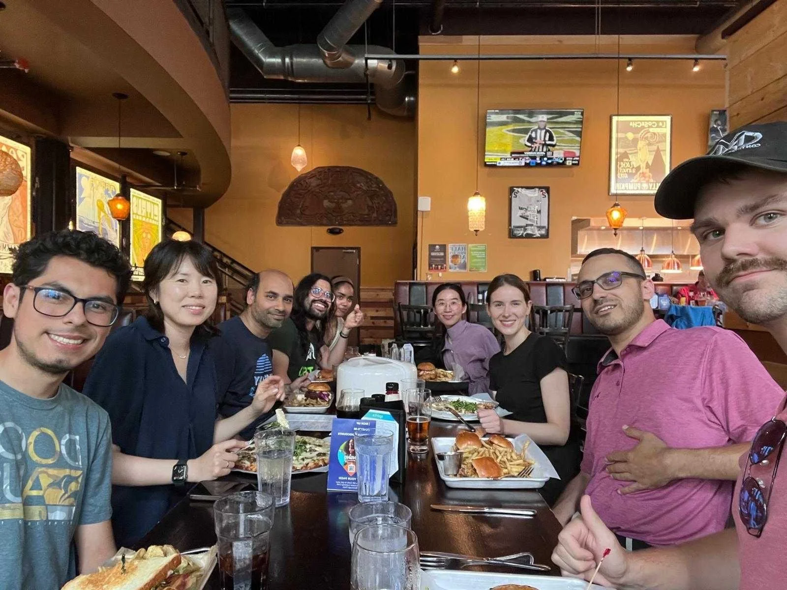 Joint lab dinner with the Kim lab. Farewell Katherina, come back soon!