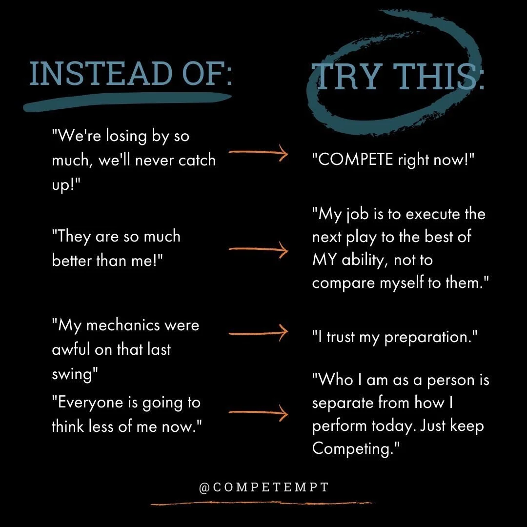 ❓Do you lose focus when the pressure is on❓
.
Focus is essential during competition, and at Compete we believe your focus should be in the here and now. 
.
The ability to remain in the moment is the KEY to peak performance. As you notice your thought