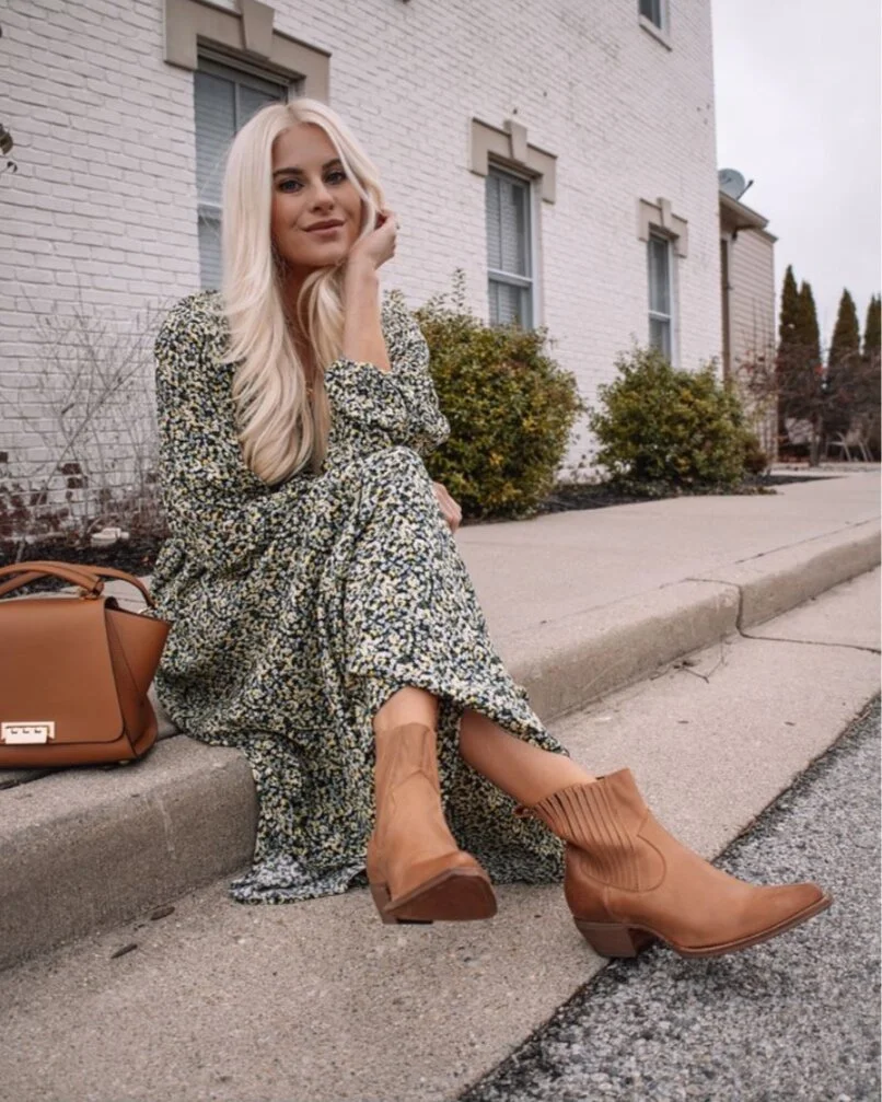 Winter Floral Dress