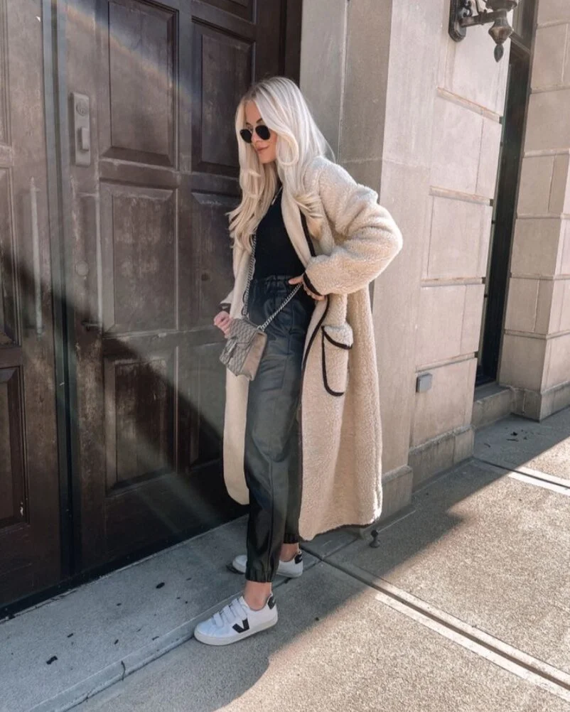 Faux Leather Joggers Are A Must