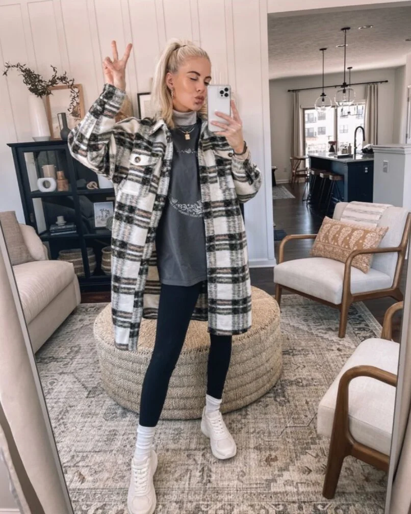 Plaid Shacket on Repeat