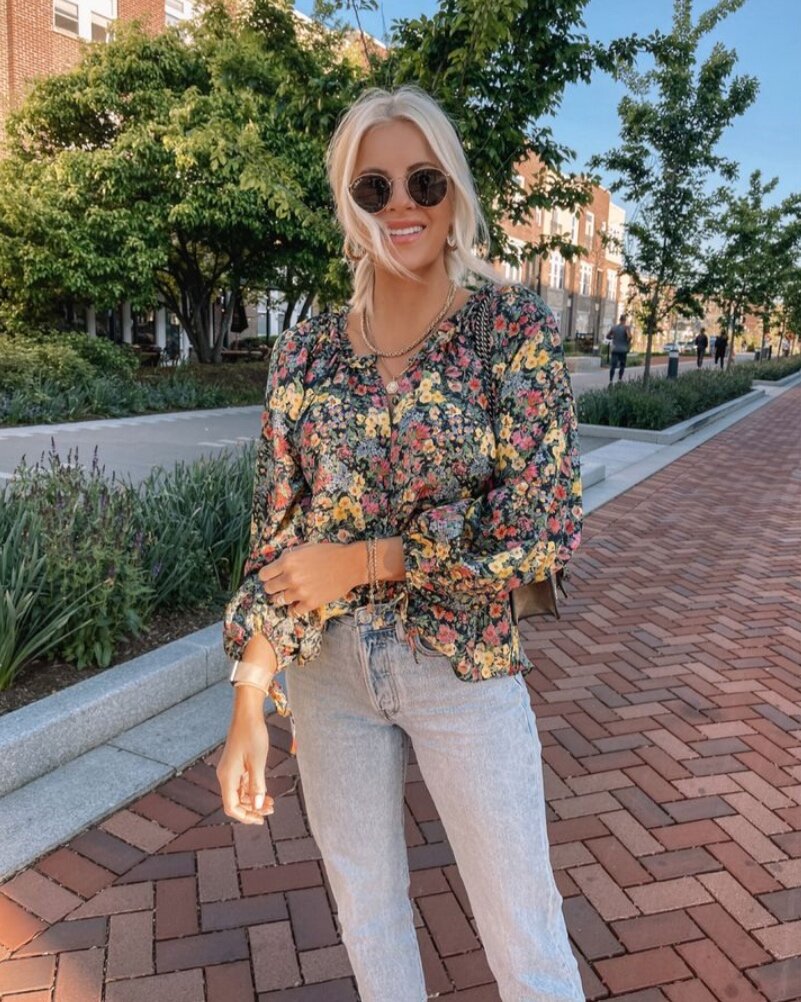 Floral Blouse Top