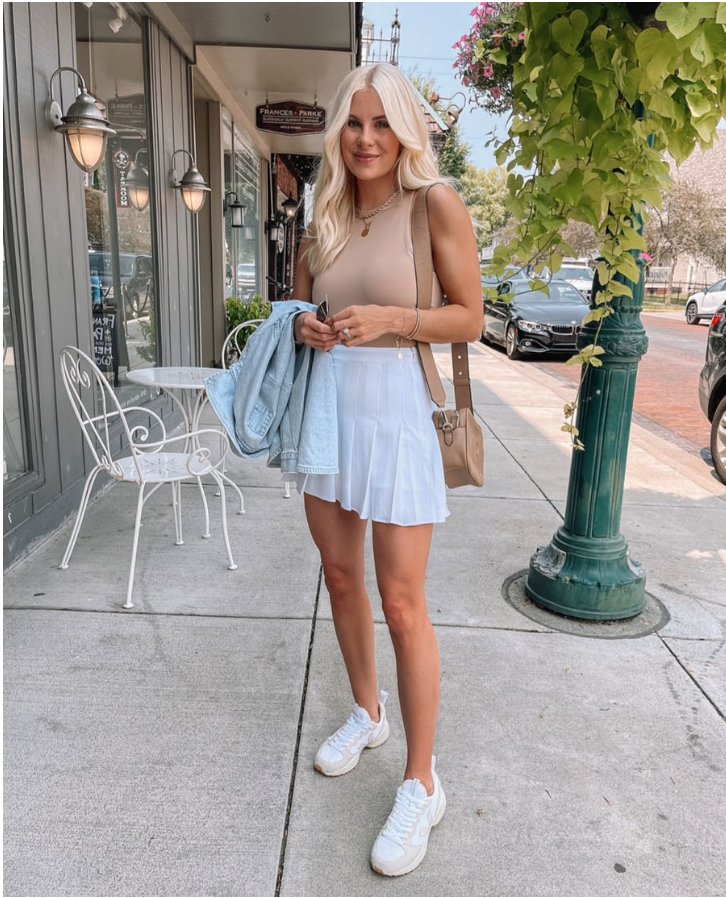 Fashion Tennis Skirts Cheap Fashion Girl Gym Pleated Skirt Elastic