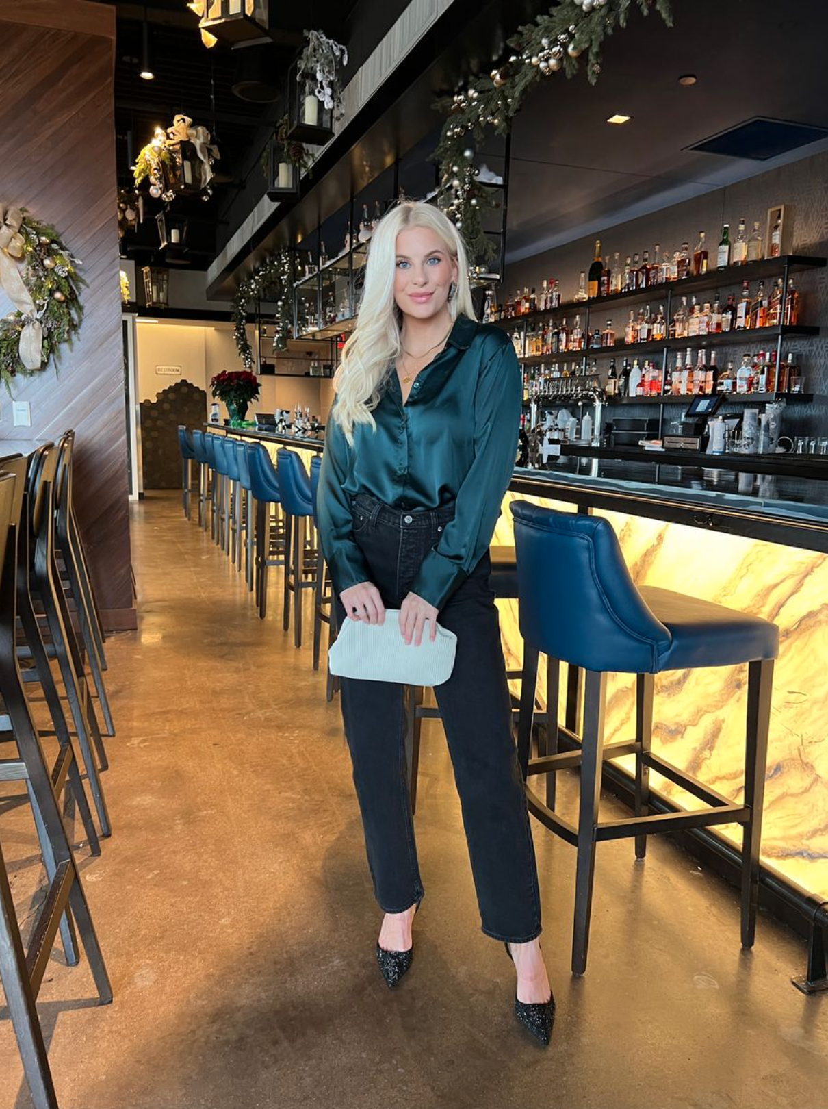 Green Silk Blouse