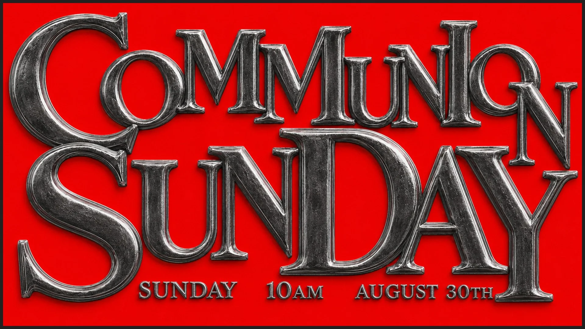Communion Sunday